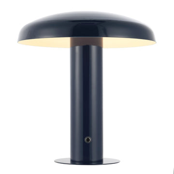 Suillius 11" Contemporary Bohemian Rechargeable/Cordless Iron Integrated LED Mushroom Table Lamp
